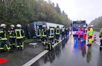 Автобус с ученици се преобърна в Германия