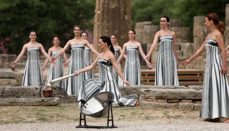 Събитието бе в античния град Олимпия в Гърция