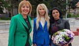 Ваня Григорова и Мая Манолова отбелязаха 1 май в Кюстендил