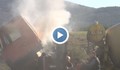 Бетоновоз се самозапали по пътя Стара Загора - Казанлък