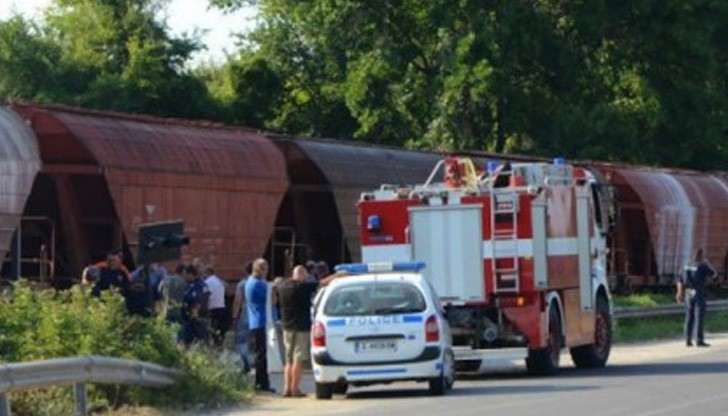 Румънска цистерна с пропан-бутан обгази гара Разпределителна