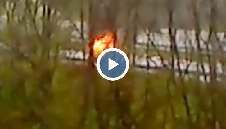 Шофьорът на подпаленото "БМВ" на бул. "България" бяга от произшествието
