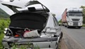 ТИР премаза кола на главен път Е-79