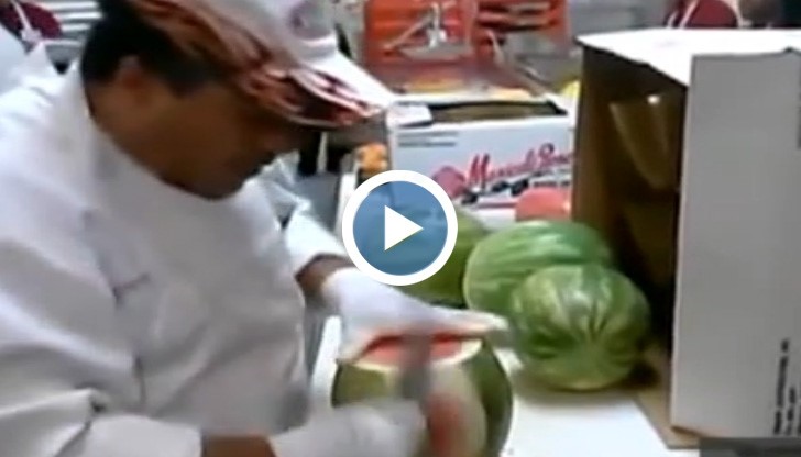 Професионално белене на диня