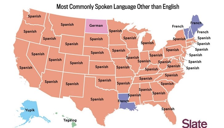 Кой е езикът, който се говори от най-много американци?