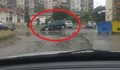Локва "глътна" лека кола в Пловдив
