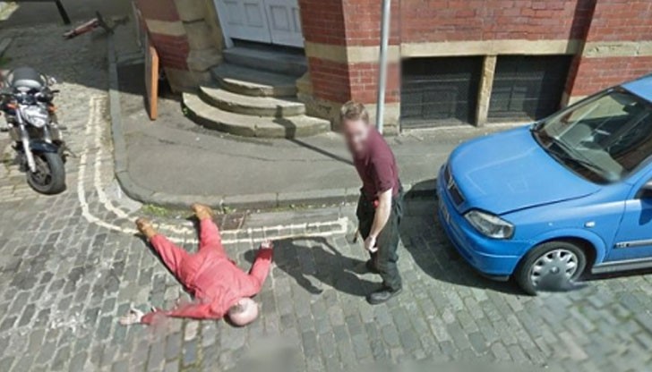 Мъж инсценира собственото си убийство пред камерите на Google Street View