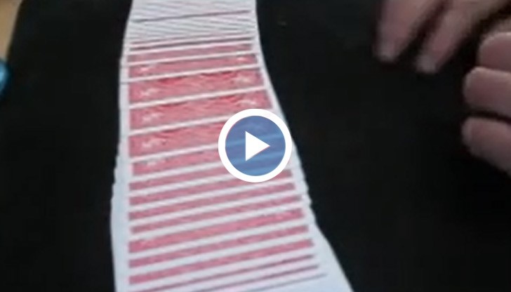 Най-добрият фокус с карти, правен някога!  Гледан е от над 20 милиона души