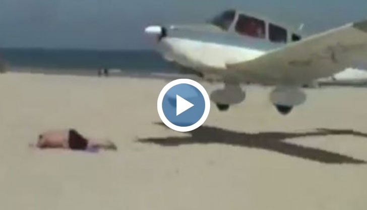 Самолет едва не кацна върху човек на плаж в Германия