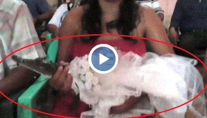 Мъж се венча за истински крокодил