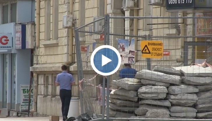 Ремонтът в центъра на Русе върви по план