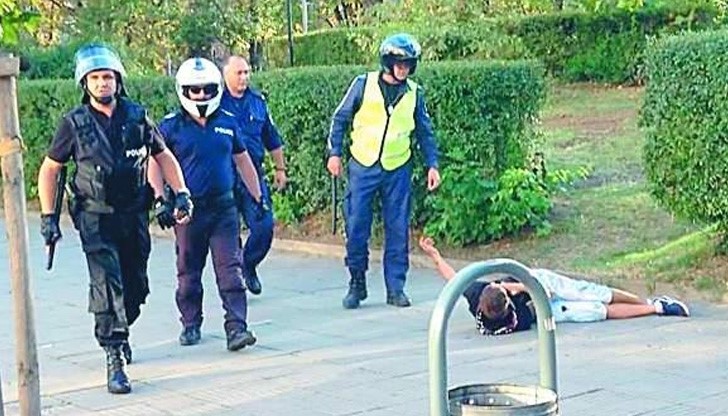 Дрогиран румънец метна бомба по полицаи в София