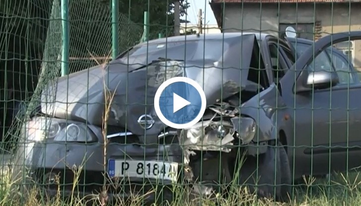 Пиян шофьор отнесе ограда по бул. "Неофит Бозвели" в Русе