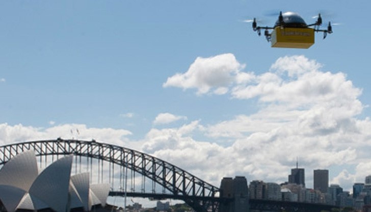 Гугъл тества летящи роботи куриери
