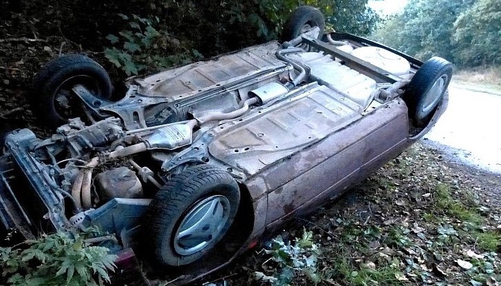 За късмет, всичко се разминало само с материалните щети по колата