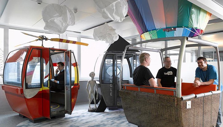 Някои офиси са проектирани така, че да насърчат работниците да мислят по-креативно или по-продуктивно