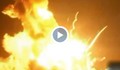 Адска експлозията запали небето над ракетна площадка