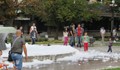 Фонтанът в Русе се разпени в изборния ден