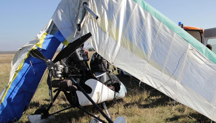 Делтапланер се разби при излитане на авиошоуто шуменското летище