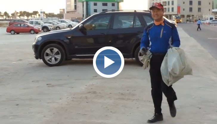 Корейски милионер инвеститор, който живее в Бахрейн, става в 5 часа всяка сутрин, за да събира боклуци