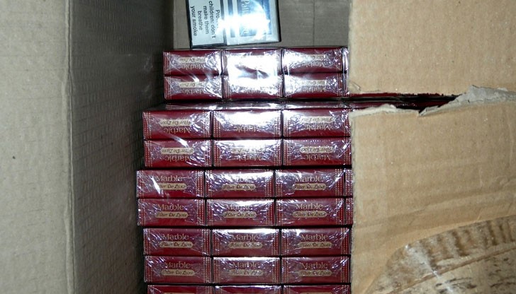 Четвърт милион къса цигари без бандерол бяха задържани в Русе