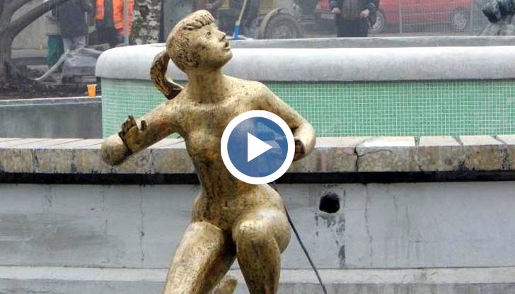 Площад "Батенберг" в Русе, статуите на акад. Любомир Далчев