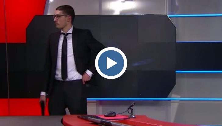 Мъжът заплашил с пистолет служителите в медията и те го пуснали в студиото