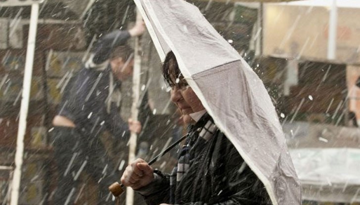 До 40 литра на квадратен метър валежи в Русе До 40 литра на квадратен метър валежи в Русе