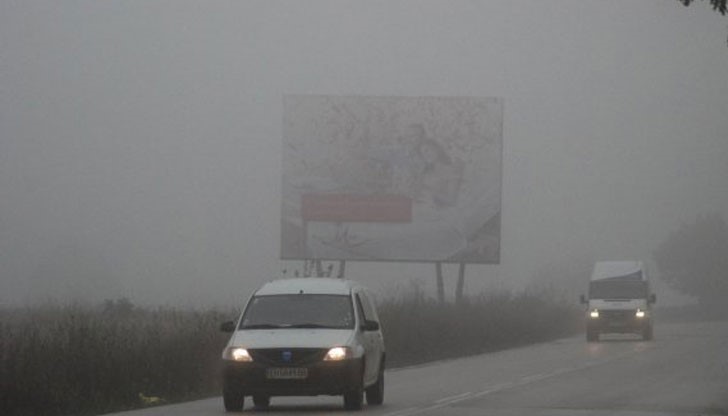 До 100 м е намалена видимостта в Русенско заради мъгла тази сутрин