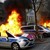 Протестиращи подпалиха патрулки във Франкфурт