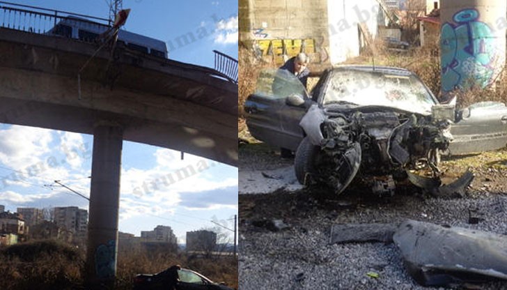 Екшънът се разигра днес около 16 часа на главен път Е-79 край Дупница