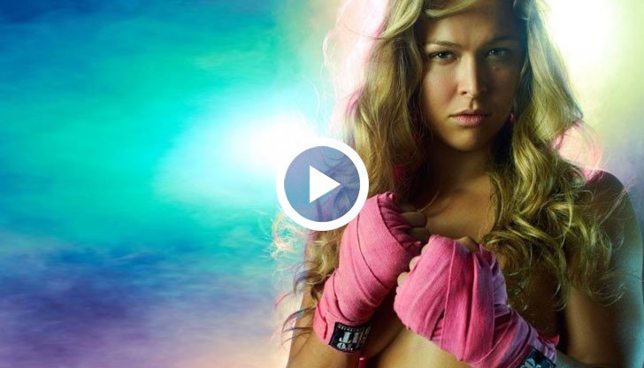 ММА звездата Ронда Роузи показа, че успешно може да се справя и с мъже