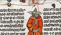 Средновековен ръкопис с нарисуван герой от Междузвездни войни