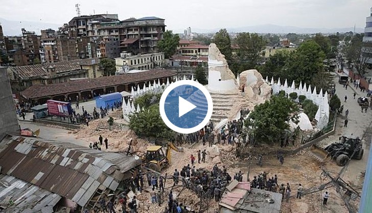 Разрушенията в Непал, снимки с дрон