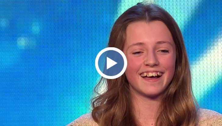 Тя е само на 12 години и участва в предаването „Великобритания търси талант“