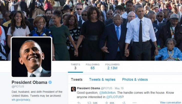 В понеделник Обама откри акаунта си в Twitter и само за пет часа събра един милион последователи