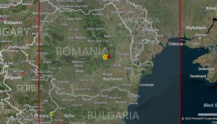 Земетресение разклати сеизмична зона Вранча тази вечер, 10 май 2015.