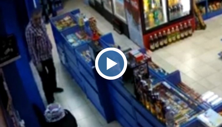 Дръзка кражба са заснели охранителните камери