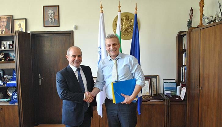 Кметът Пламен Стоилов прие днес в кабинета си министъра на здравеопазването д-р Петър Москов
