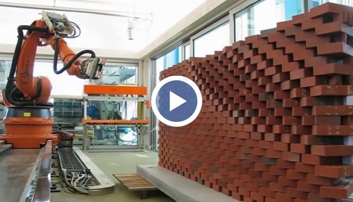 Роботът-зидар може съвсем спокойно да полага хиляда тухли на всеки час