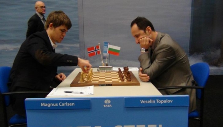 Гросмайстор Веселин Топалов победи с черните фигури световния шампион Магнус Карлсен (Норвегия) Гросмайстор Веселин Топалов победи с черните фигури световния шампион Магнус Карлсен (Норвегия)