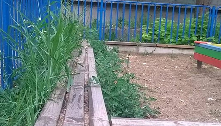 Това е площадката в между блоковото пространство между бл. Колос и бл. Копривщица в квартал Родина 1