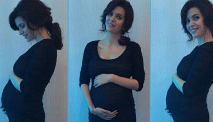 Ива, която трябва да роди в средата на август, изглежда прекрасно на снимките