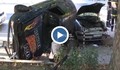 Пиян шофьор се обърна по таван след полицейска гонка в Русе