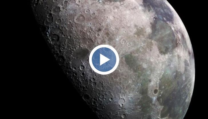 Кадрите са от тази част на Луната, която винаги остава невидима, ако се наблюдава от Земята