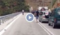 Кадри от 7 километровото задръстване при граничния пункт "Маказа"