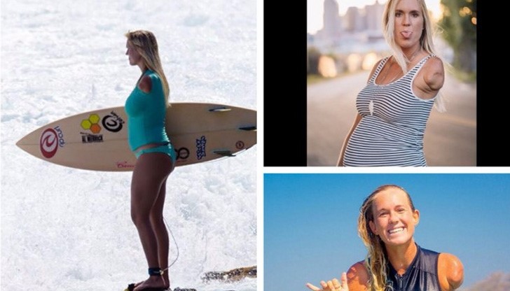 Независимо от последиците от тежкия инцидент днес Бетани продължава живота си и кара сърф