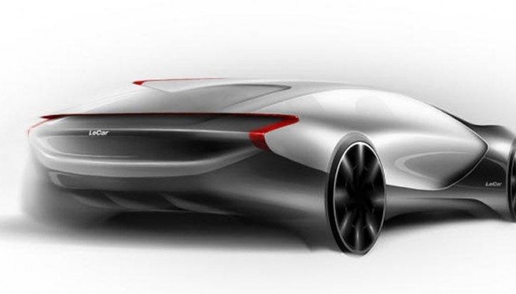 Компанията Leshi разпространи интересни изображения на бъдещ електрически автомобил