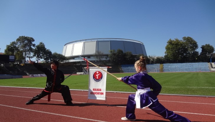 Истински интерес предизвикаха  тренировката и демонстрациите на СК "Калагия" и клуба по ушу към ОМД на градския стадион