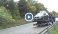 Кадри от катастрофата между "Фолксфаген" и камион на пътя Мартен - Русе